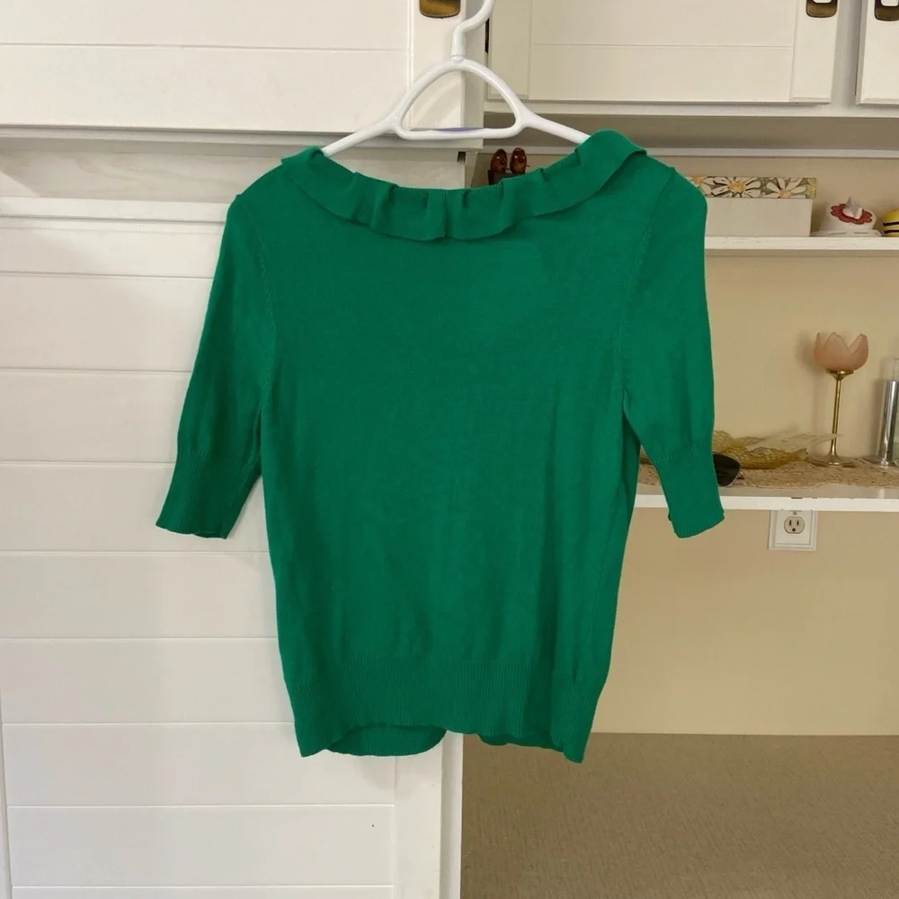 Green Button-Up Shirt - Picture 4 of 4